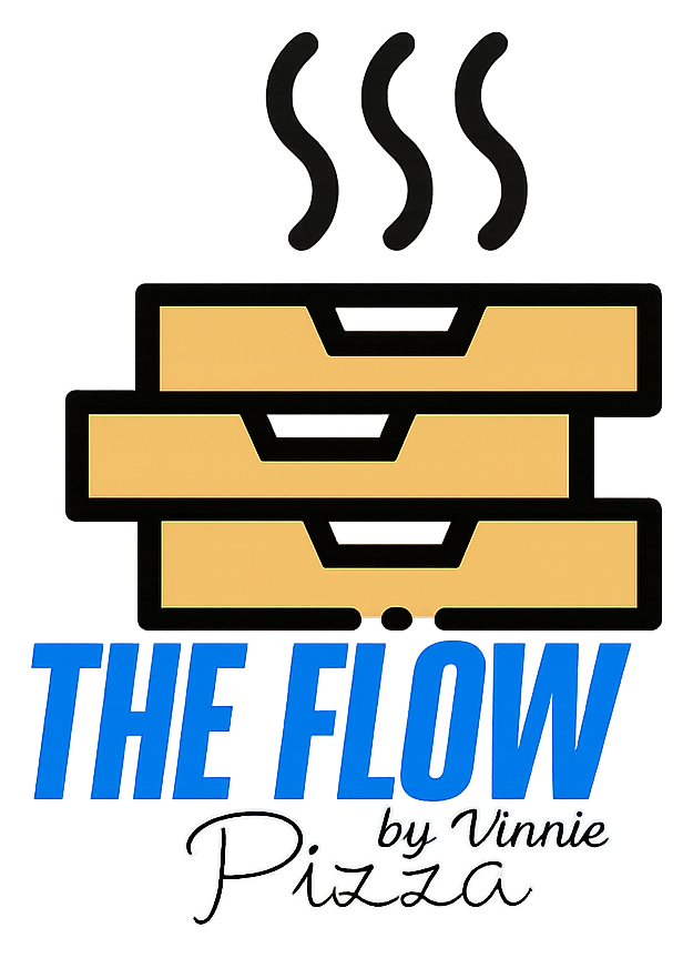 The Flow by Vinnie pizza van logo